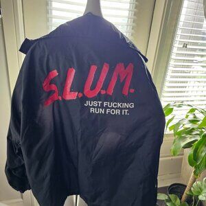Slumerican Yelawolf S.L.U.M Just Run for it Windbreaker Tour Jacket 3XL DARE